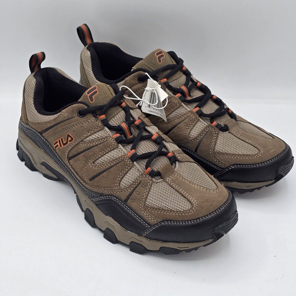 Fila Midland Shoes Men’s Hiking Trail Running Outdoor Athletic Brown Size 11
